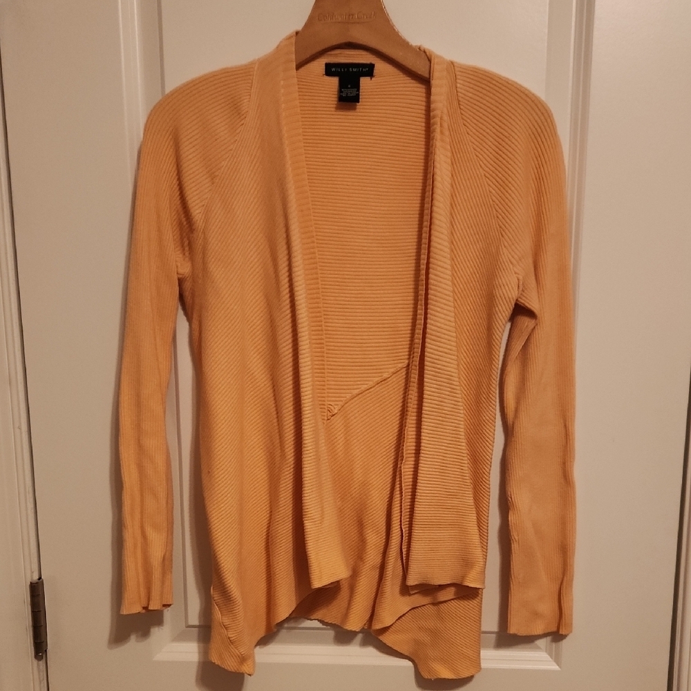 Women's Orange Cardigan Sweater